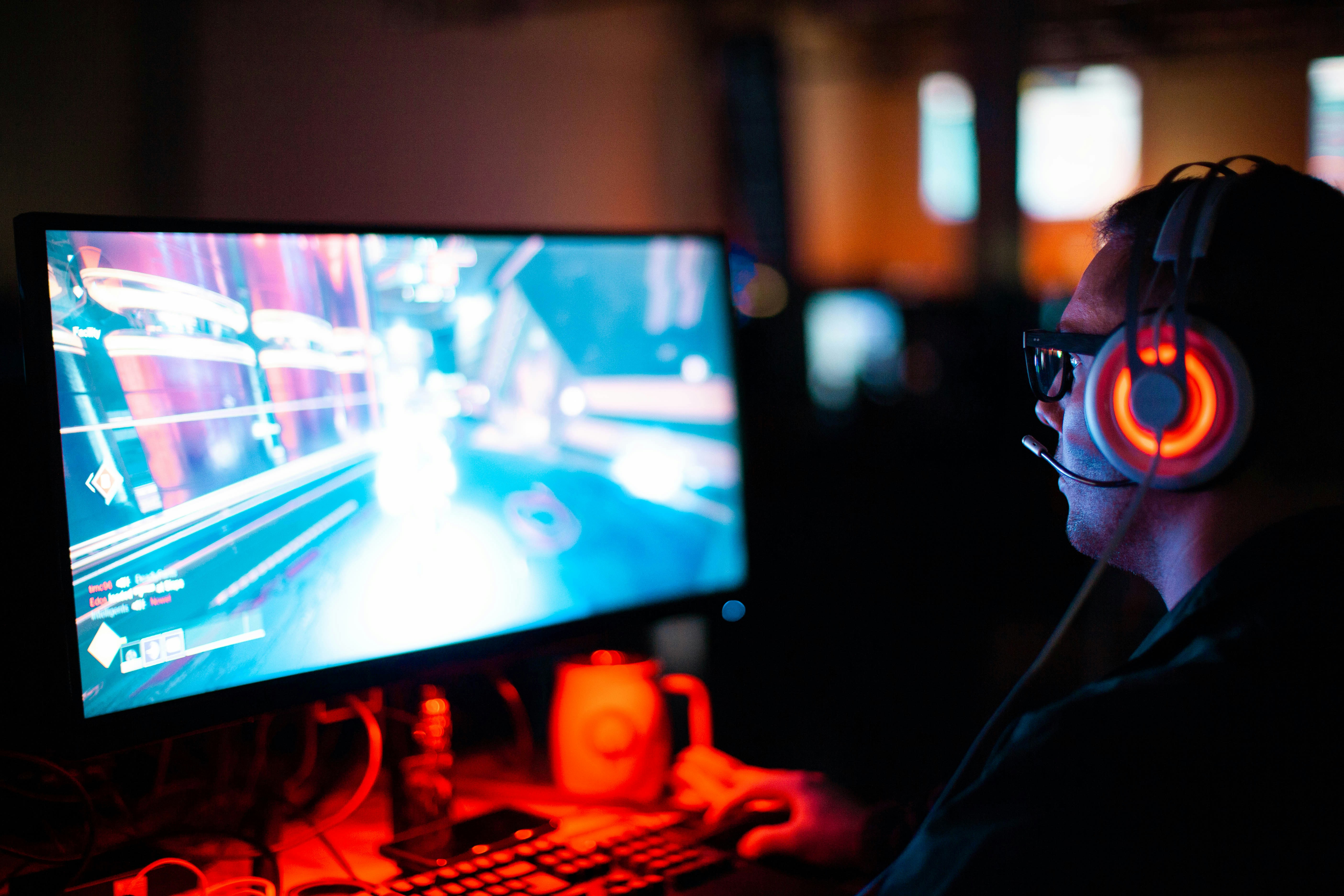 Gaming mental health concept